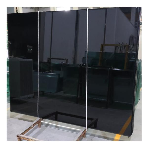 Quality Black Float Glass Panel with 3300*2140mm Size and 6mm Thickness for High Transmittance Applications for sale