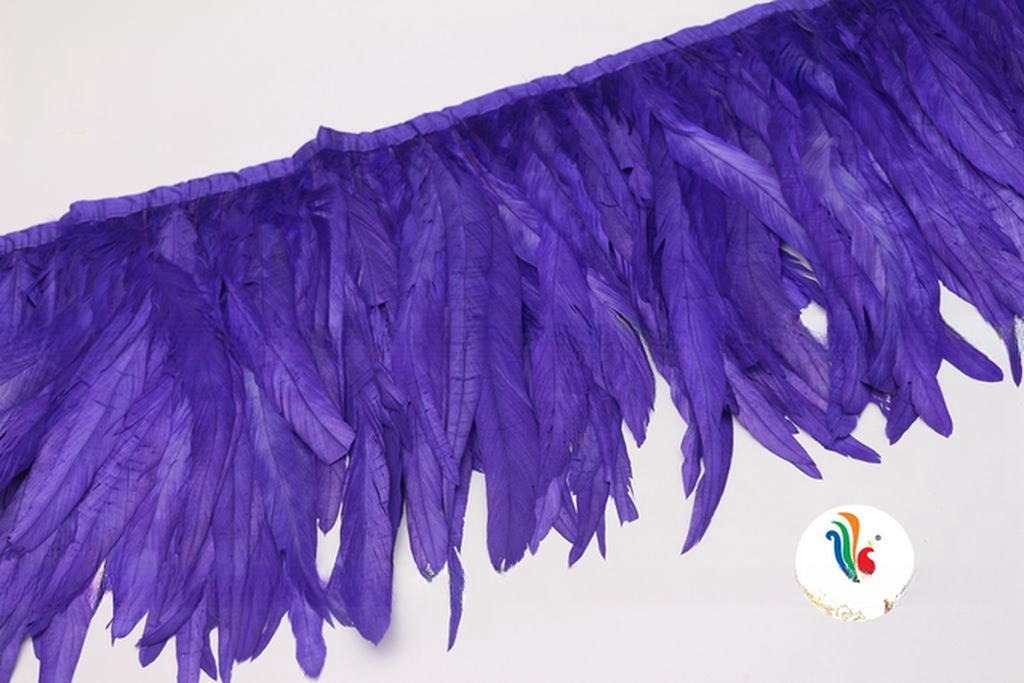 10-12 inch Rooster Coque Feather Fringe Trim for Quick Shipping DHL UPS FEDEX EMS TNT