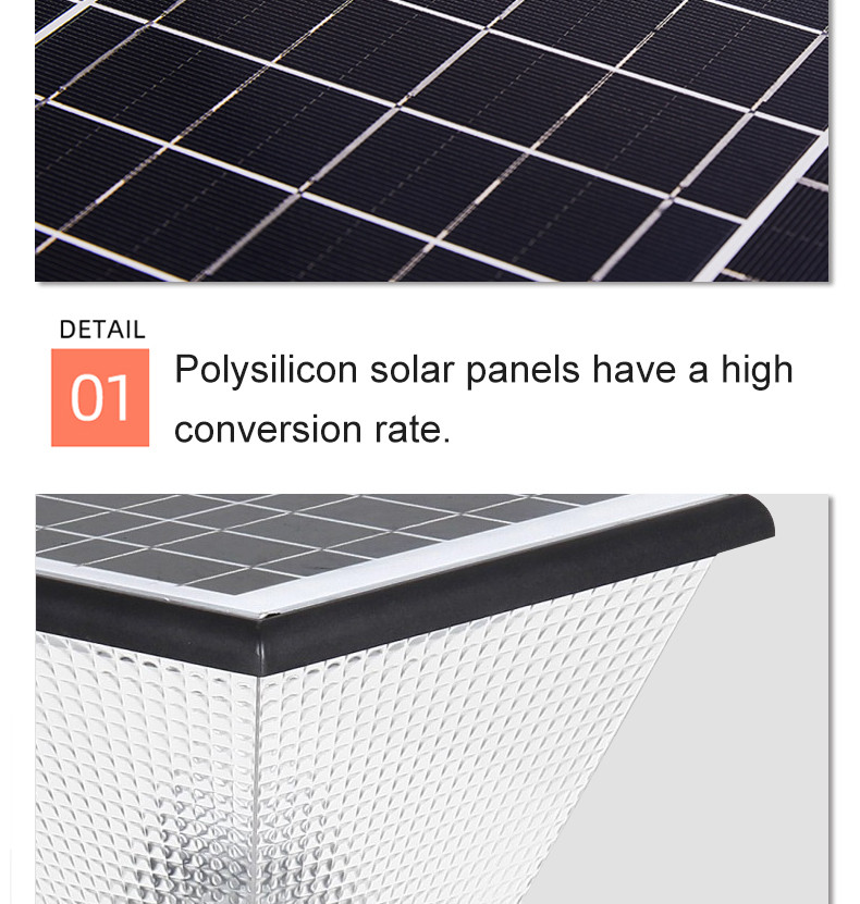Outdoor Solar Lawn Lights Decorative Yard 6V 5.5W Polysilicon 226x590mm