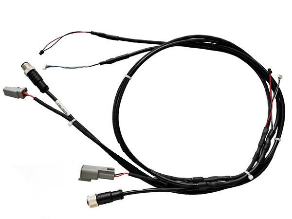 UL2517 PVC UL1061 28AWG TPE-E Black 300V M12 Connector Cable Wire Harness With