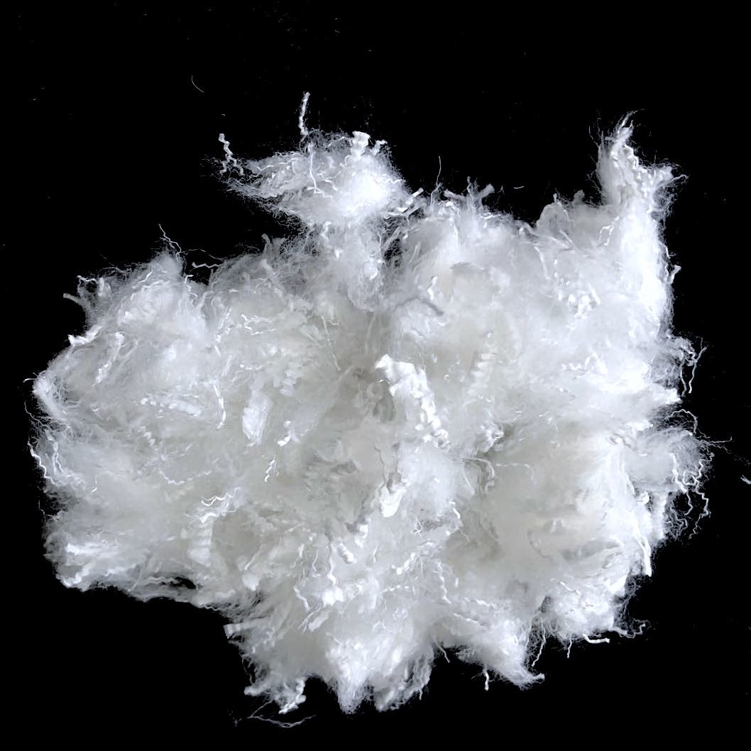  Siliconized Recycled PSF Fiber , Soft Super Short Fiber 0.5D×12mm Manufactures
