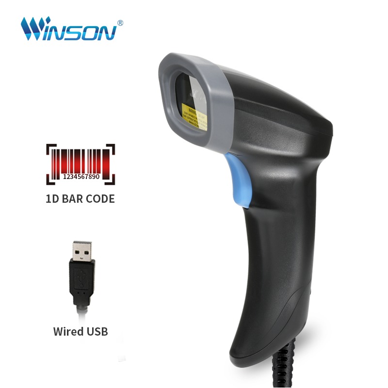  Supermarket Handheld USB Barcode Scanner CCD Linear Image Screen Code Reader Manufactures