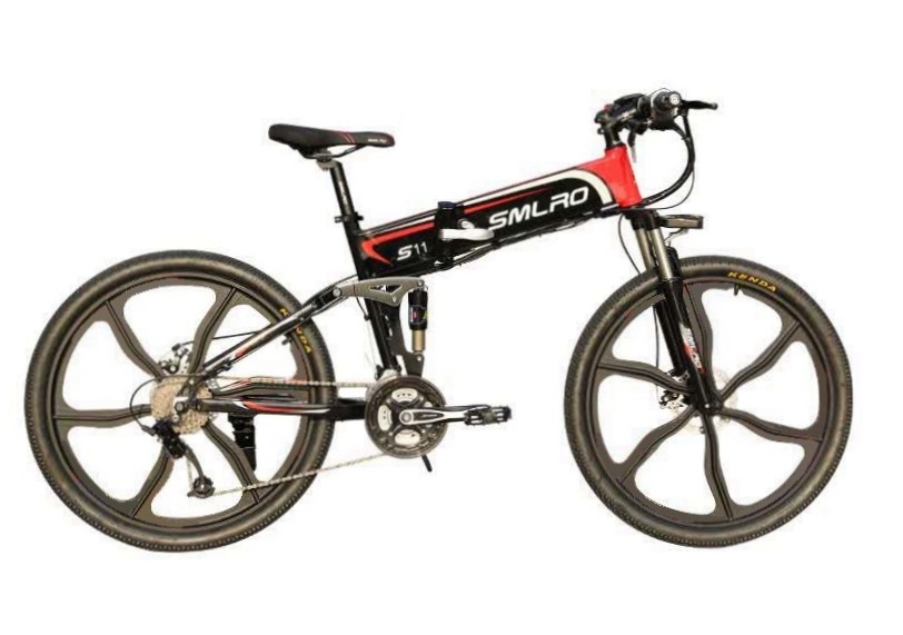 0.5KW 26 Inch Folding Electric Bike With Shimano Gear Multifunctional