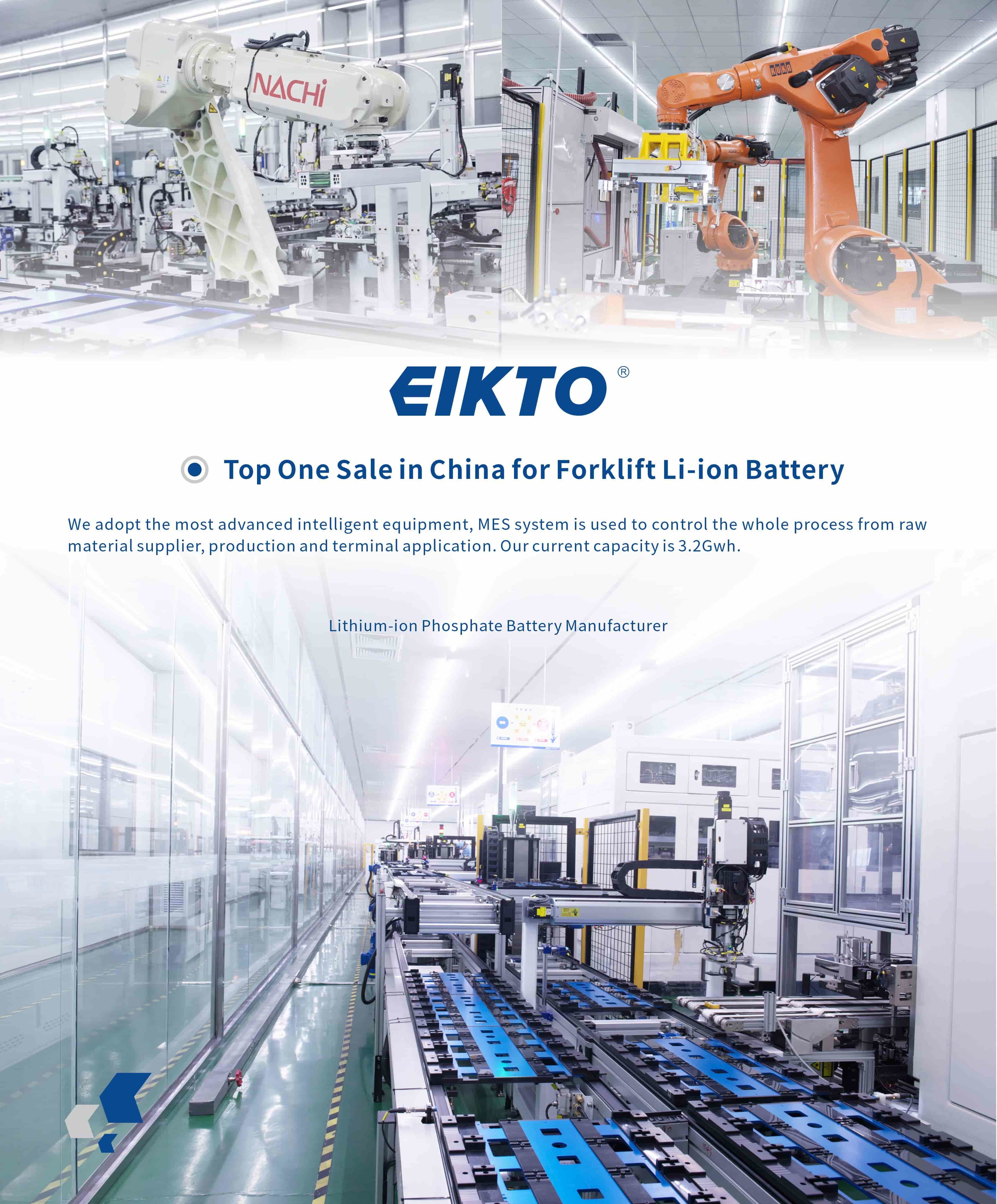 Lithium Ion Battery System Forklift Lithium Battery Stability Safety 48V270Ah