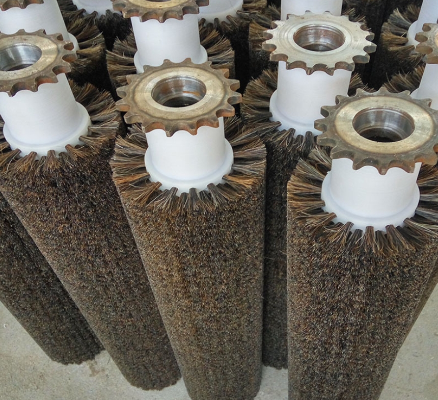 Custom Horsehair Anti-Static Roller Brush Cleaning Brush Roller For Industrial Cleaning