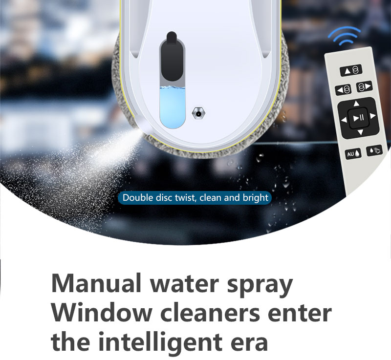 App-Controlled Electric Wet and Dry Window Cleaning Robot with Silk Screen Printing Logo