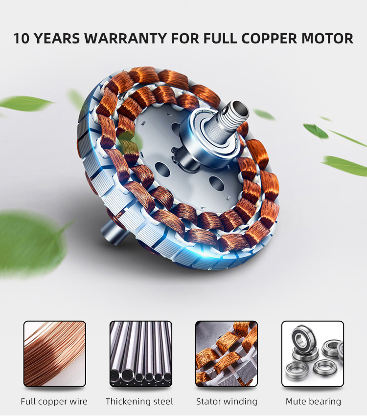 65W 3000K 36 Inch Ceiling Fan Light Iron 3 Blade Metal Ceiling Fan