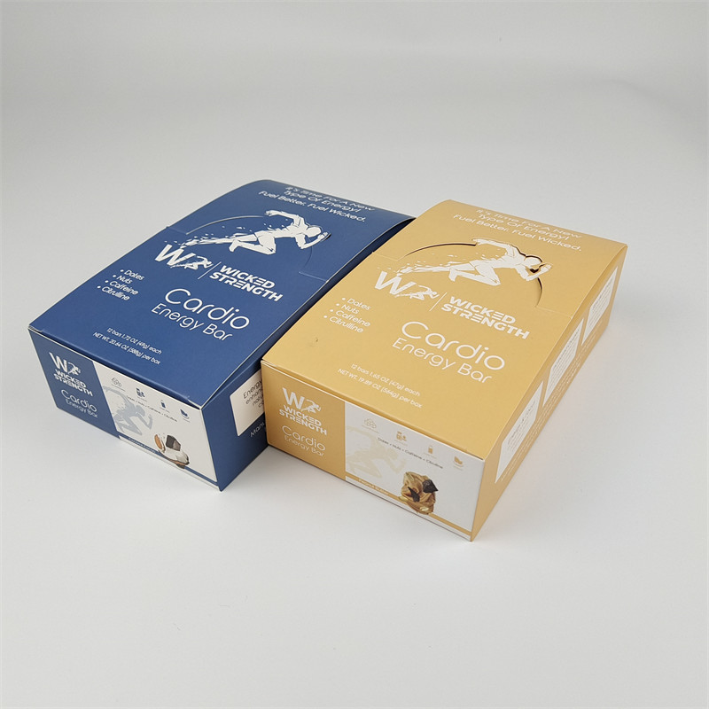 Custom Cardboard Display Paper Box Packaging with Logo Retail Energy Bar Display Box