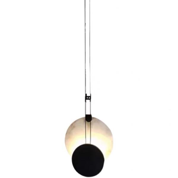 New natural marble wire hanging lamp restaurant bar bedroom luxury single head