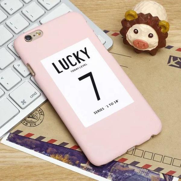 Hard PC English Word Candy Color Back Cover Cell Phone Case For iPhone 7 6s Plus