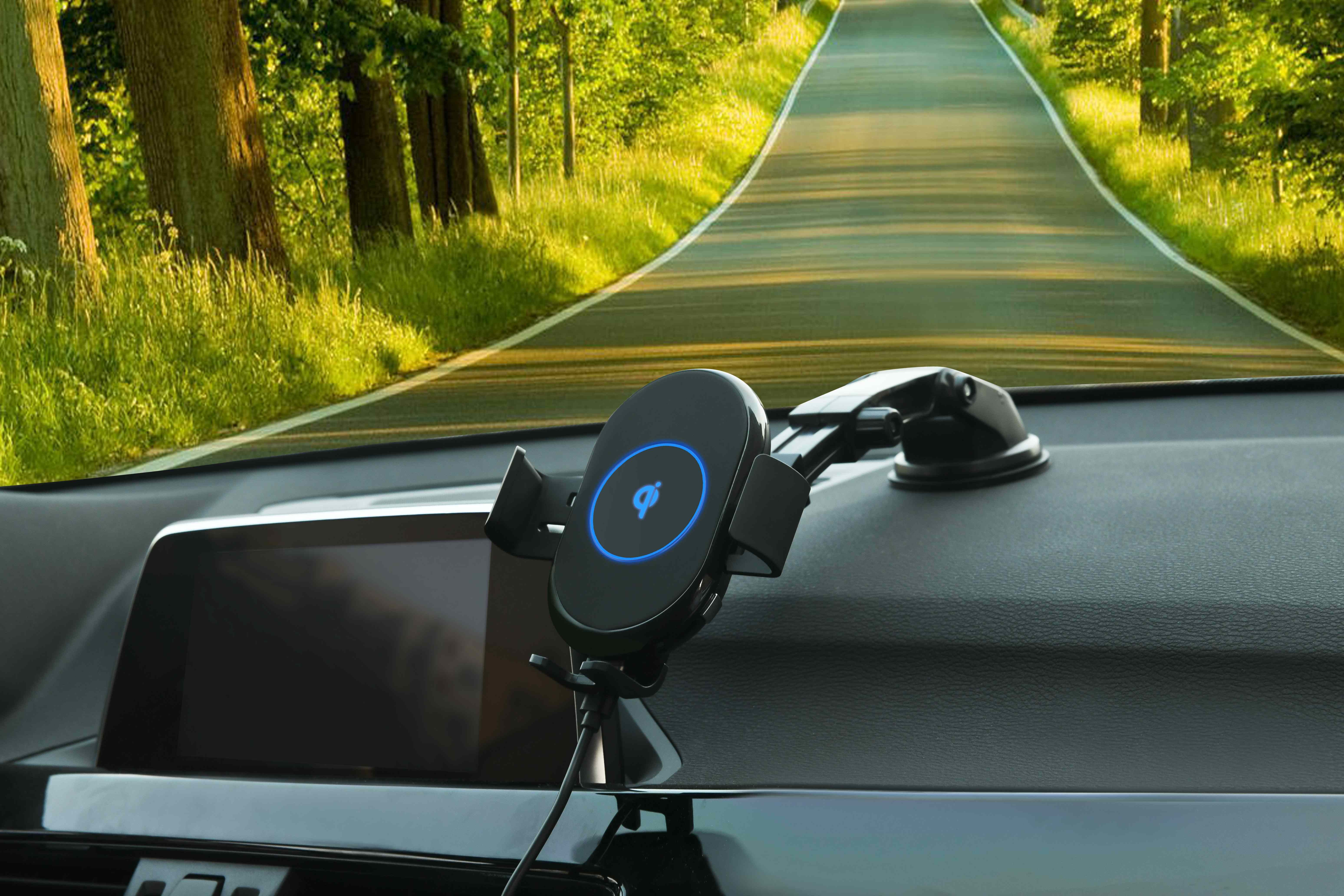 FOD Sensor 360° Rotation 10W Qi Wireless Phone Charger
