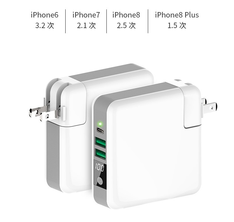 Polymer Battery 5W 5V2A 6700mah Wireless Power Bank