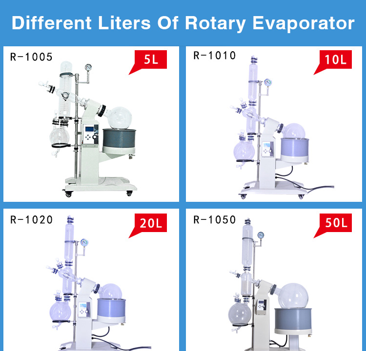 ISO LCD Control Panel 2KW Lab Rotary Evaporator
