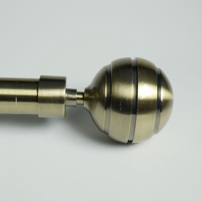 28mm Aluminium Alloy Metal Curtain Rod Finials AB Color