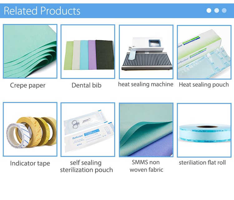 medical grade peel pouch sterilization packaging roll for autoclave medical sterilization pouch roll