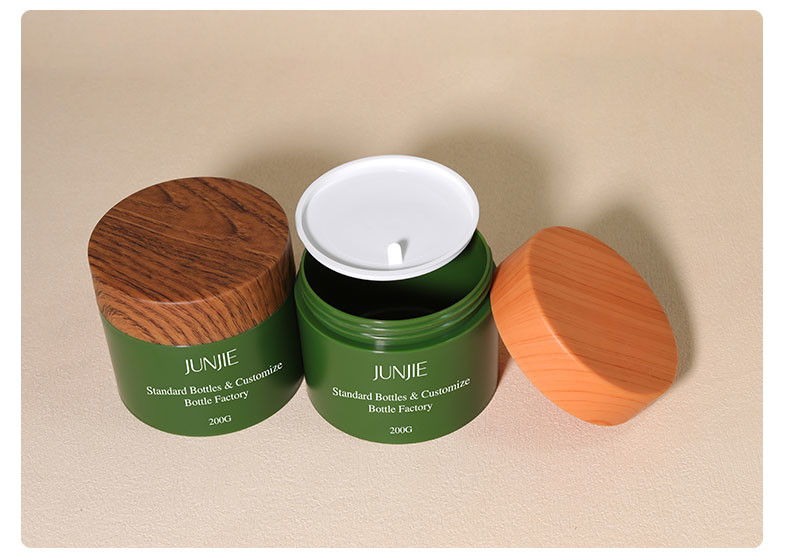 Luxury 200g Cream Packaging Jar with Screw Cap Large Capacity Body Scrub Cosmetic Plastic Bottle for Recycling