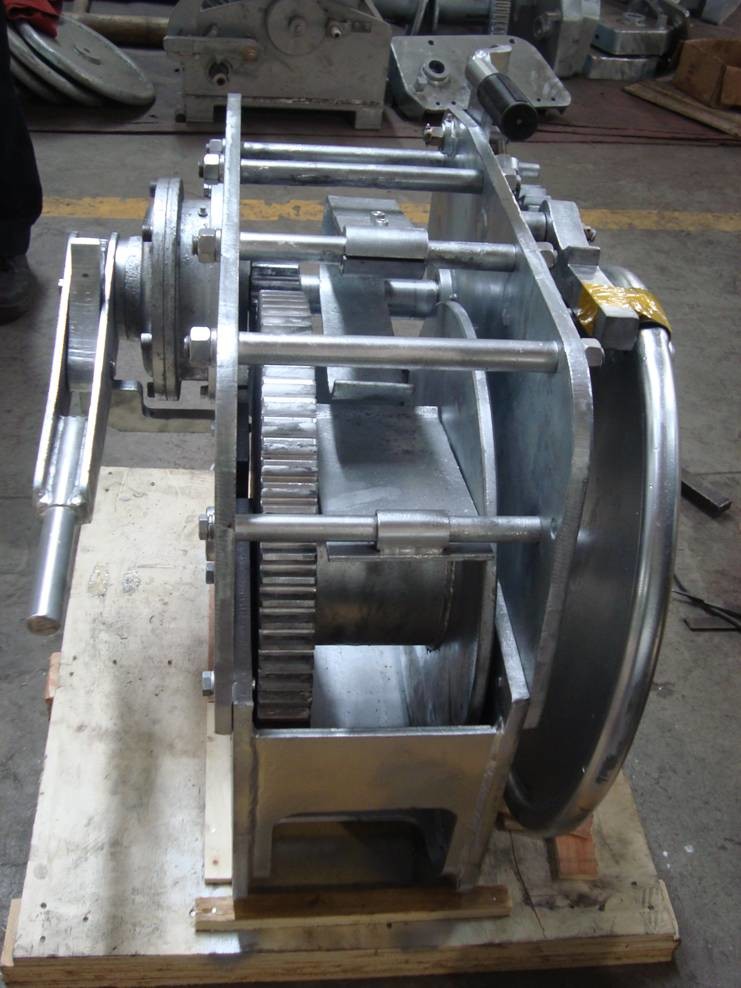 Barge Connecting Hand Manual Swivel Winch For Marine Ship Nabrico Original