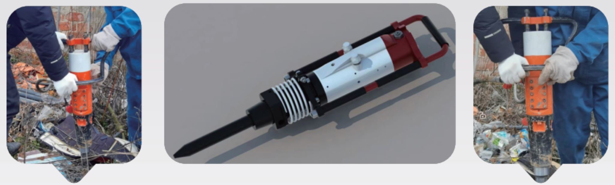Powerful Portable Excavator Hydraulic Hammer For Earthquake Rescue