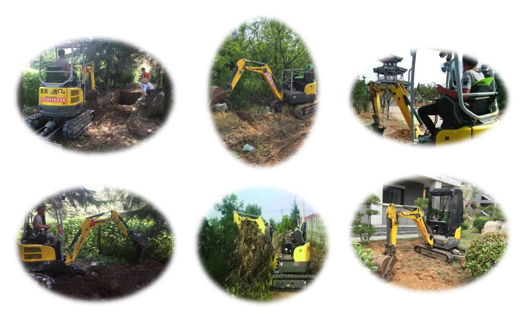 Small Hydraulic Crawler Mini Excavator with 2150mm Digging Depth and Spare Parts