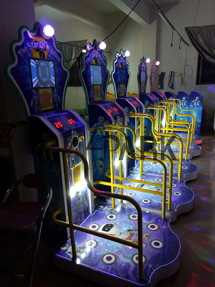 Foot Touch Floor Game Ticket Redemption Game Machine Round Castle Small Train Design