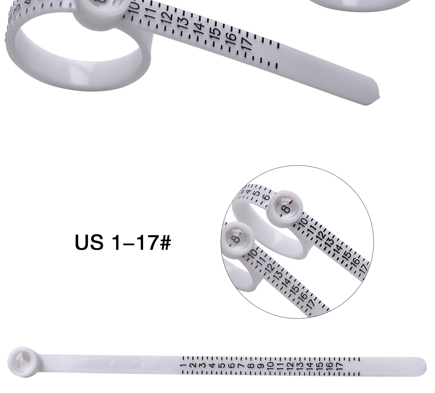 10g Jewelry Accessories Tools Plastic Ring Size Mandrel Stick