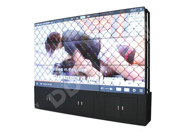 Seamless video wall display 5.3mm bezel LCD LED HDMI DVI VGA AV YPBPR IP RS232