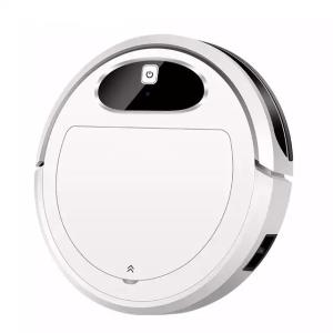 White Automatic Remote Control Robot Vacuum Cleaner With 2600mAh Battery