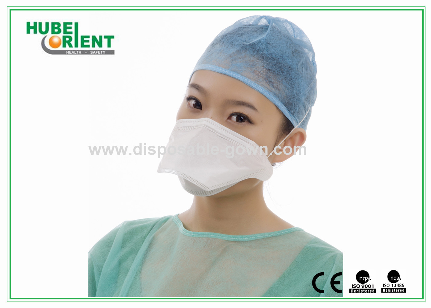 3 Ply White Duck bill FFP Folded Face Mask With Valve or without Valve