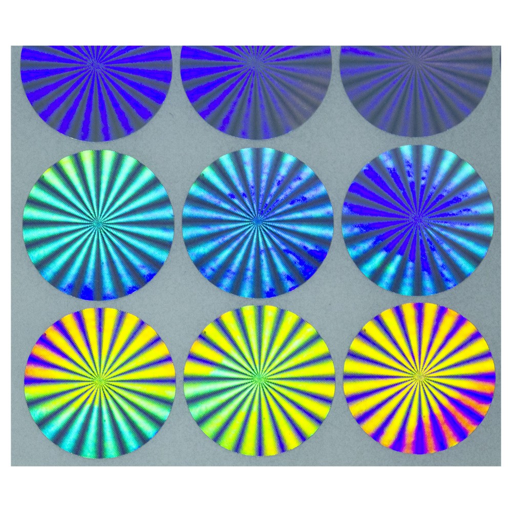 Pely Anti Counterfeit Custom Die Cut Holographic Stickers