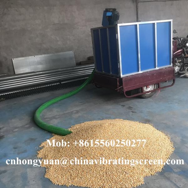 small domestic truck-mounted bulk grain worm conveyer