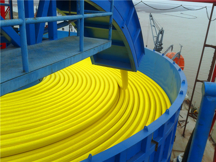 Submarine Flexible RTP Pipeline Making Machine Cable Turntable Take Up
