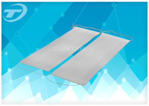 Paper face mask 2ply earloop at size 20 x 7cm , single use , CE and ISO