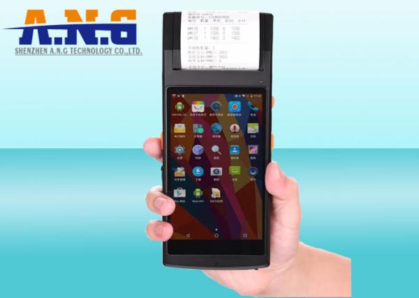 5.5 Inch Android 6.0 GPS PDA NFC Reader 1D/2D Barcode Scanner 58mm Printer