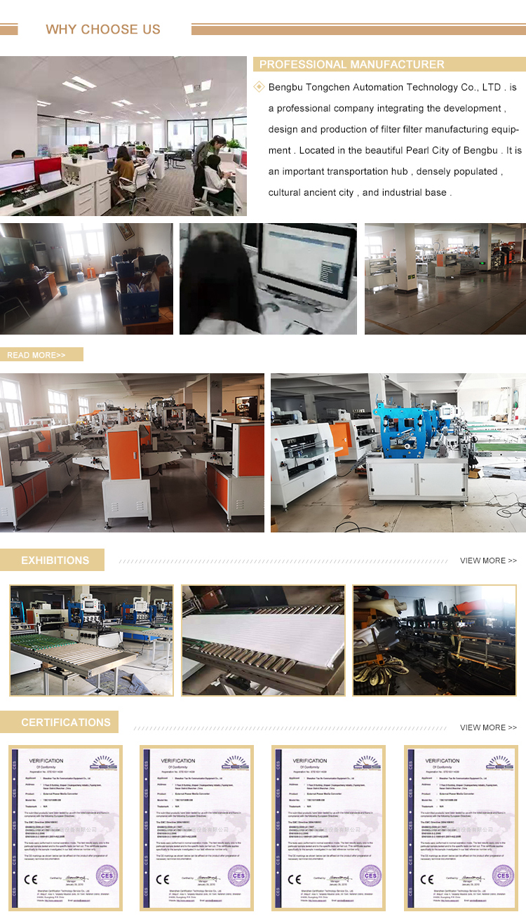 High Speed Folding Machine 2m/min - 15m/min Filter Paper Pleating Machine