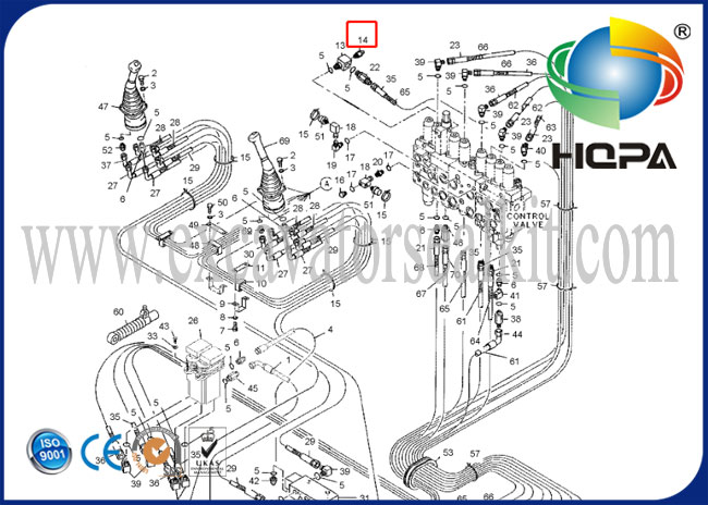 126-2938 1262938 20PS767-8 pressure switch for CAT Excavator