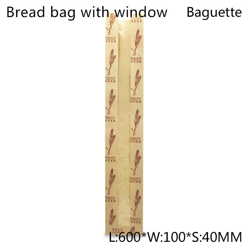 Recyclable PE Coated Kraft Paper Lunch Bag For Toast Bread
