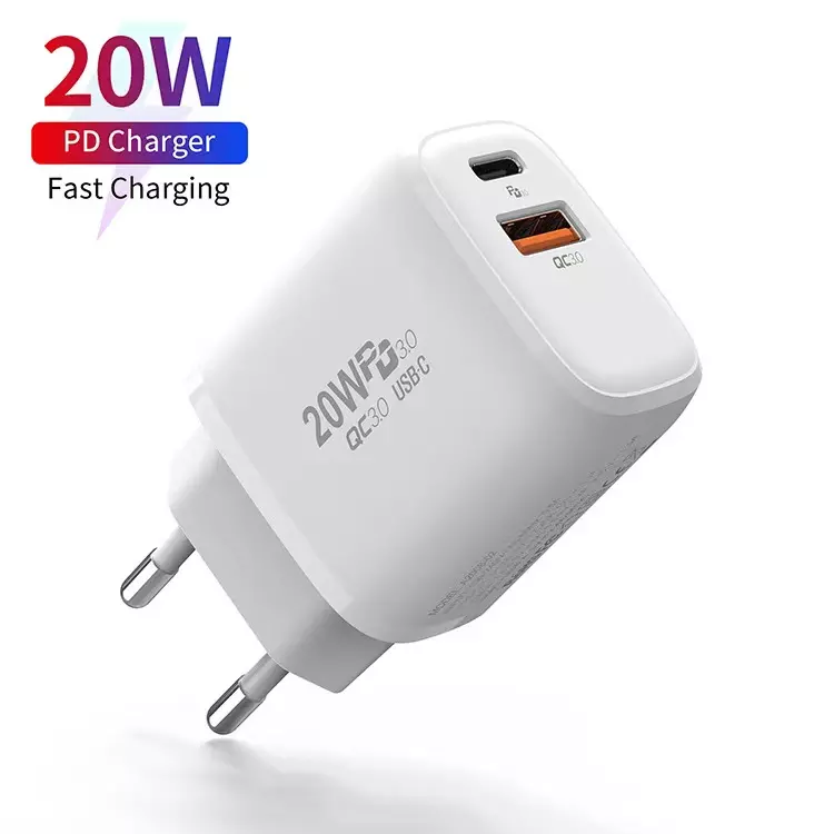 20W PD Fast Charging Adapter for Smart Watch and Multiple Phones A C Power Socket Home
