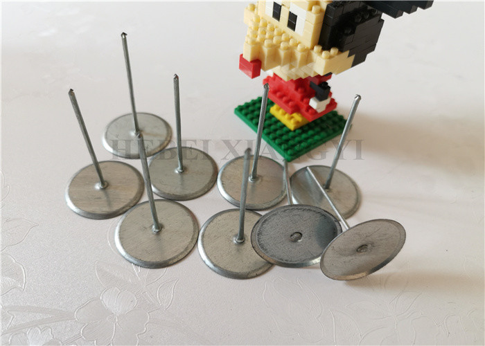 Insulation Accessories Beveled Cupped Head Weld Pins For Duct Liner