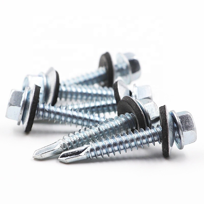 Stainless steel Tec Screws Hexagon Metal Roofing Self Drilling Screws For Wood 2-12 mm