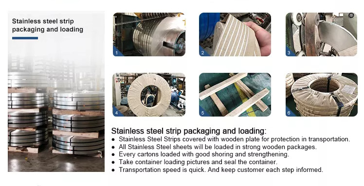 ASTM AISI SUS 250mm Stainless Steel Banding Strip Hardened 410S 309S 316 316L 409 410