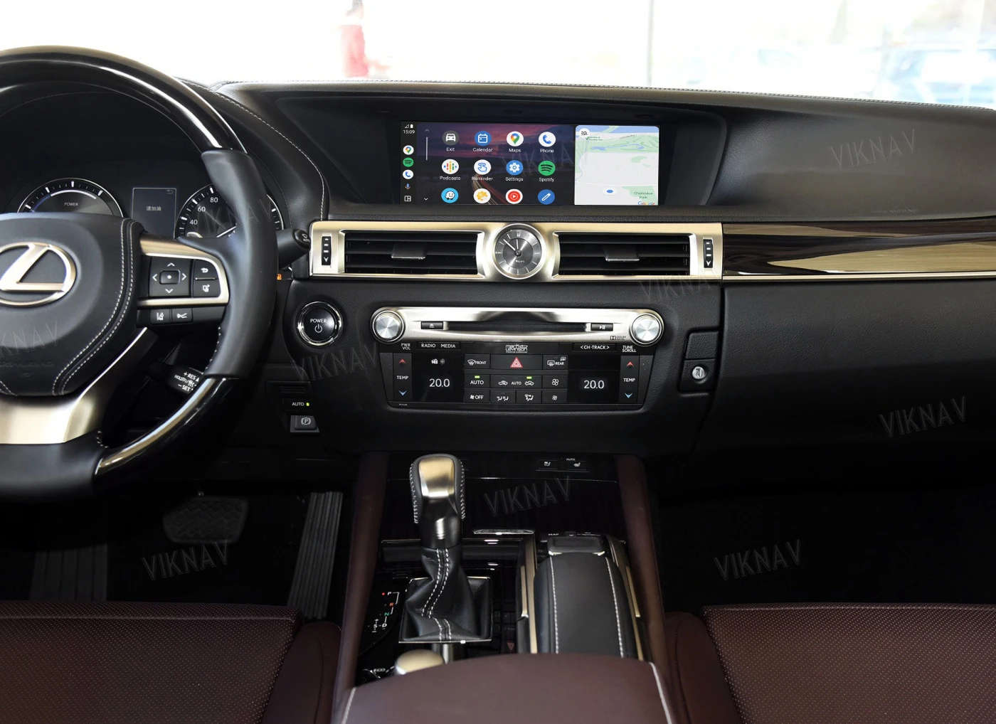 Viknav Linux System For Lexus GS 2012 -2020 Wireless Apple CarPlay Android Auto only support original car 8.8 inch Scree