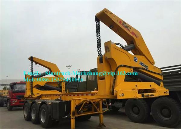 Commercial Port Handling Equipments 20ft 40ft Box Side Lifter Trailer Yellow