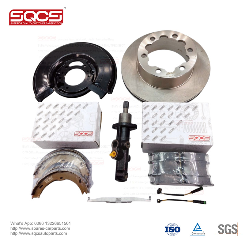 Car Fitment Mercedes-Benz SQCS OE 9064200420-2 Auto Parts Brake Shoes Set Rear with Repair Kit Shipping Air Sea Express Delivery