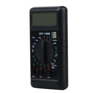 DT182 Mini Digital Multimeter with Buzzer Overload Protection LCD Display