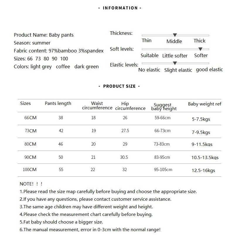 2023 spring and summer infant clothes bamboo baby trousers baby wear leggings pants