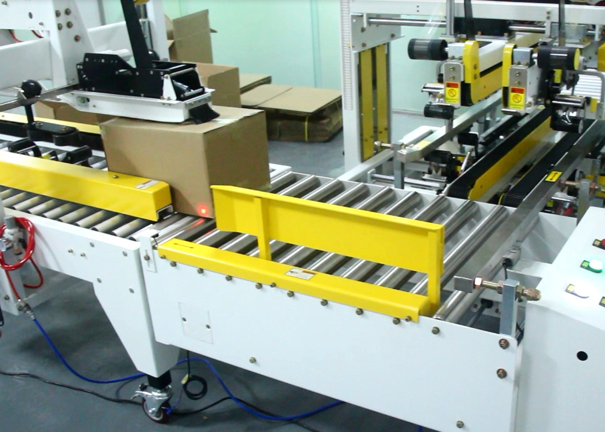 CE Length 500mm Fully Automatic Carton Packing Machine I Shaped