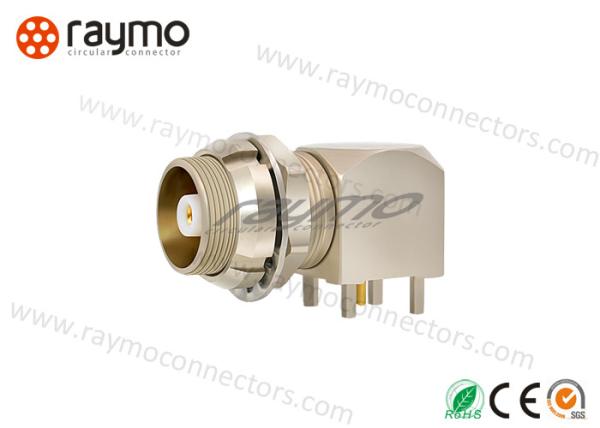 Multiple Keying Options Half Moon Connector , Coaxial Cable Elbow Crimp Print