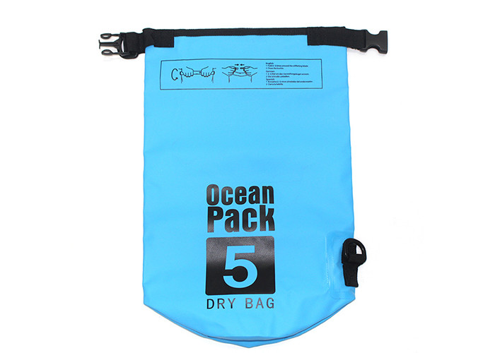 Roll Top 10 Liter Dry Bag Backpack Small Waterproof For Camping