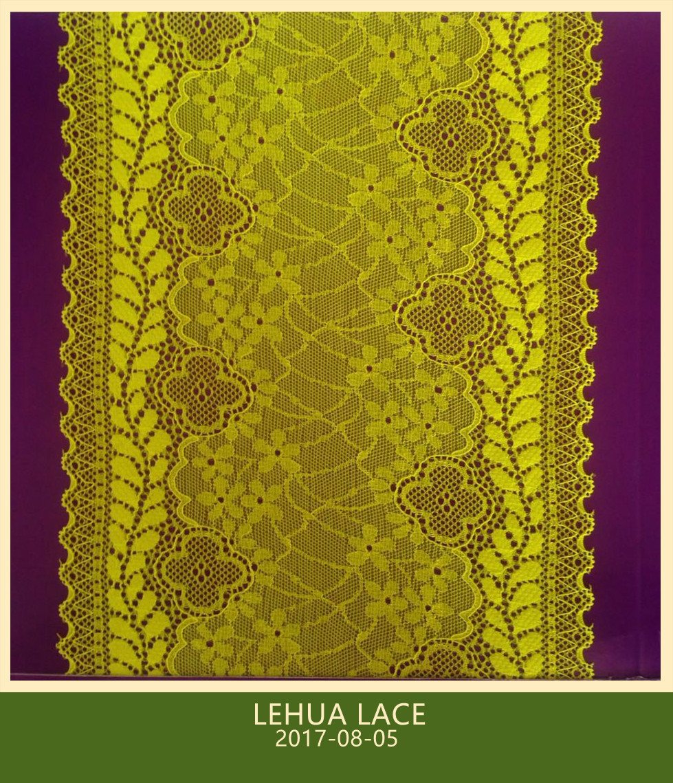 Hot Selling and nice quality Nylon Spandex Stretchy Brazil Lace from China