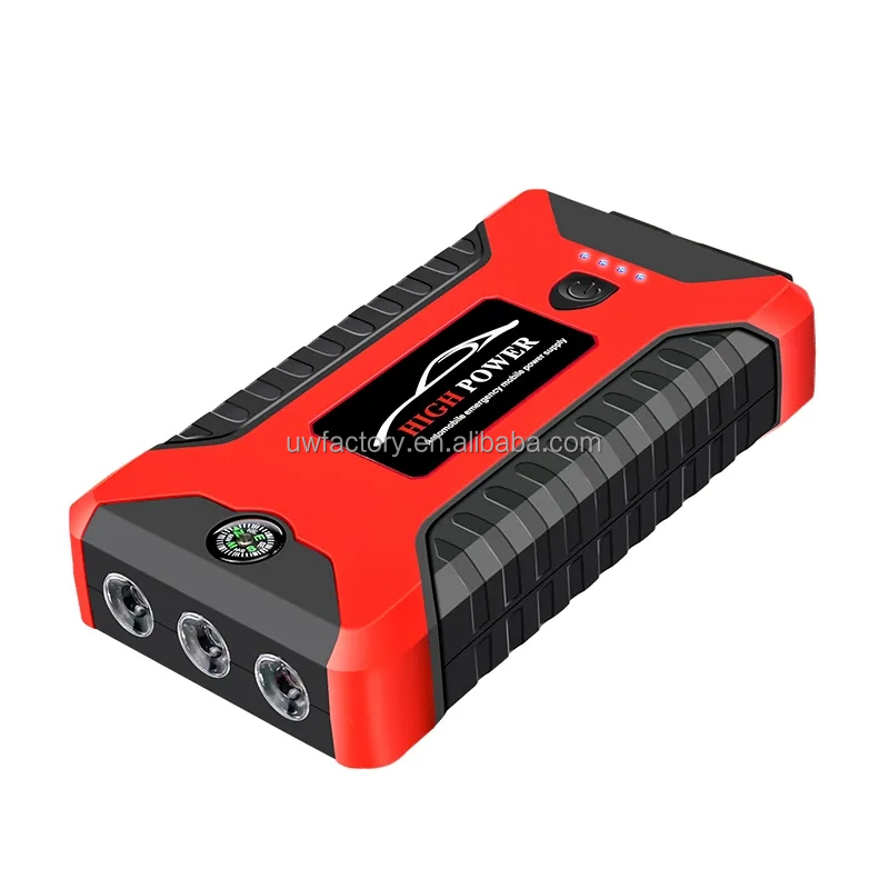 67KWh-168KWh Battery Capacity Car Jump Starter 600A Portable Starting Device 4USB 20000/99800mAh with High Capacity